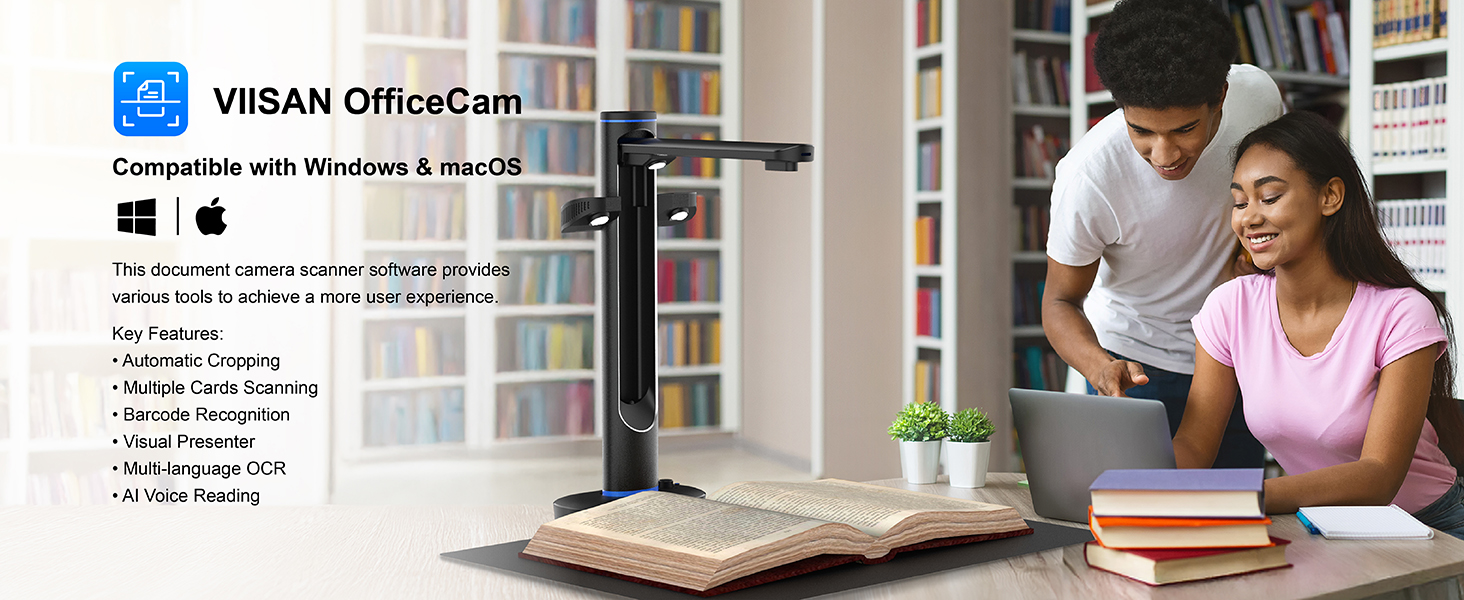 VIISAN OfficeCam document scanning software interface