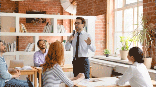 Stand tracking demonstration for presenter tracking in modern meeting rooms