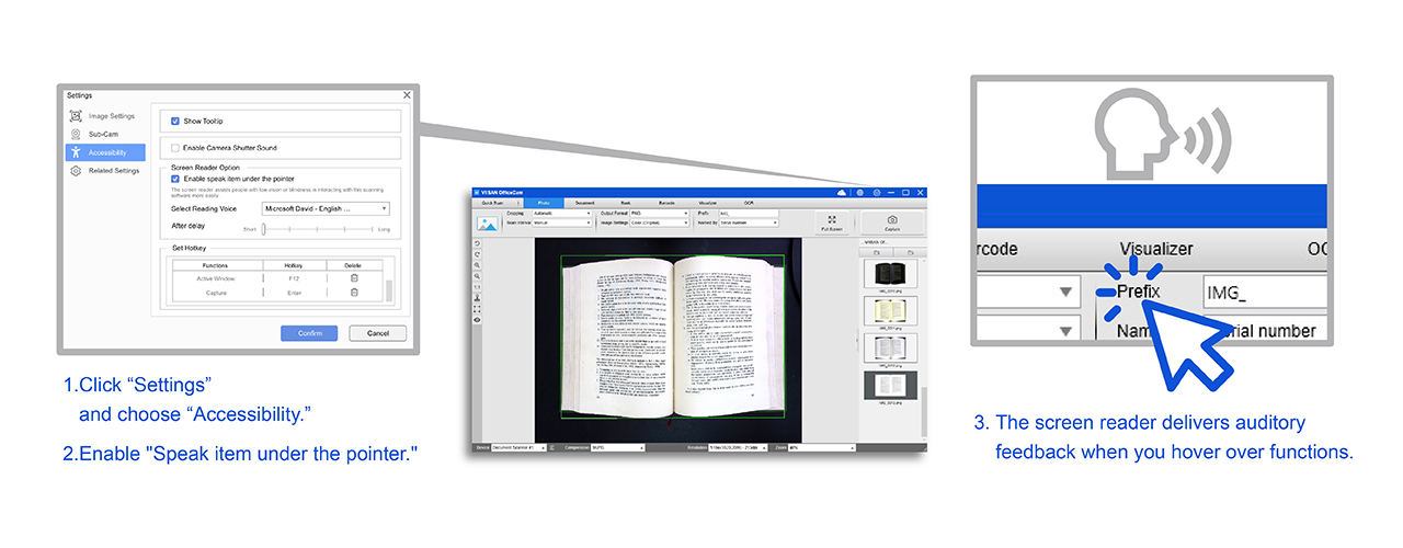 Screen Reader Features