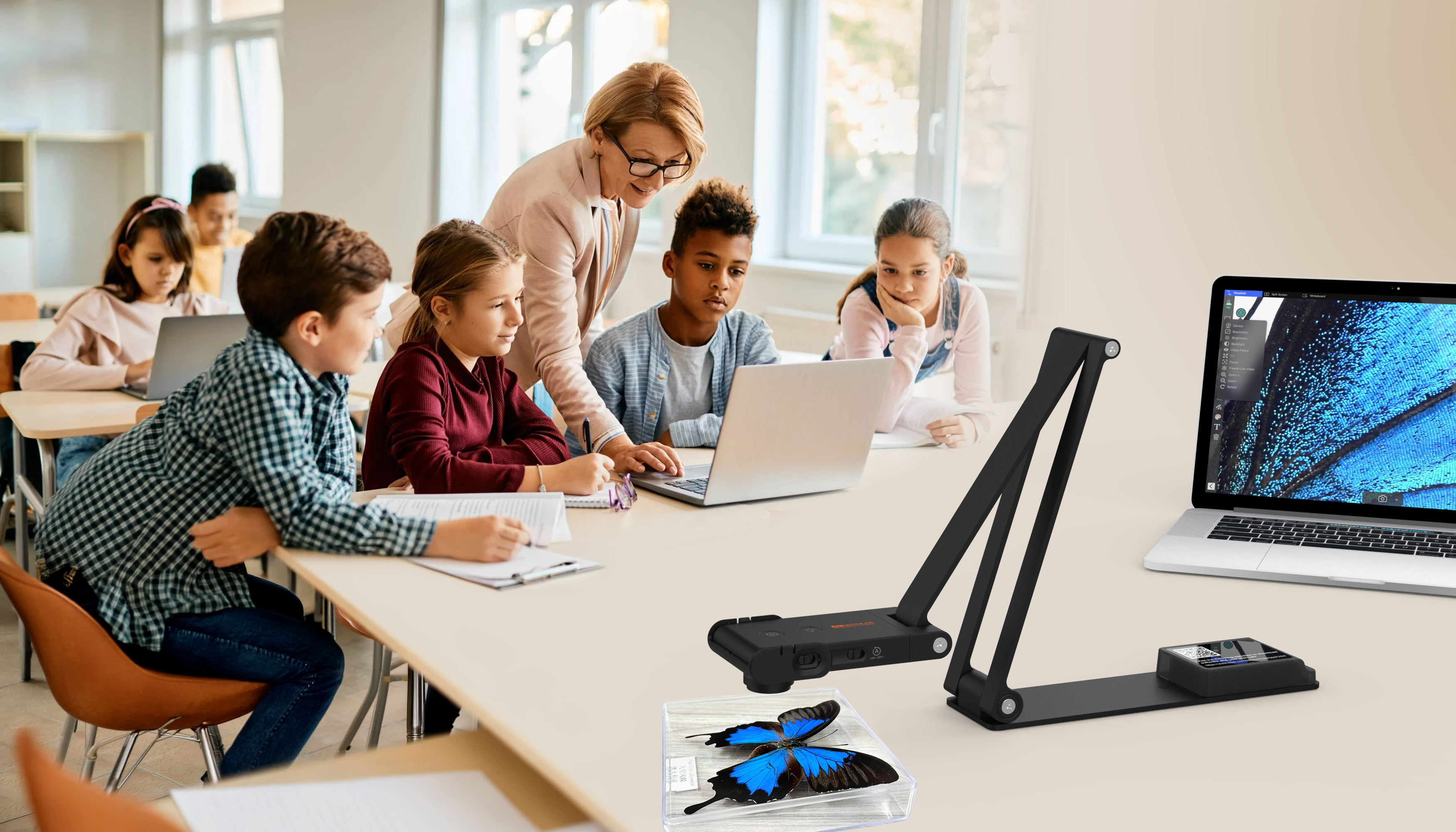 VIISAN VS13AM 4K visualizer document camera for classroom teaching and hybrid learning