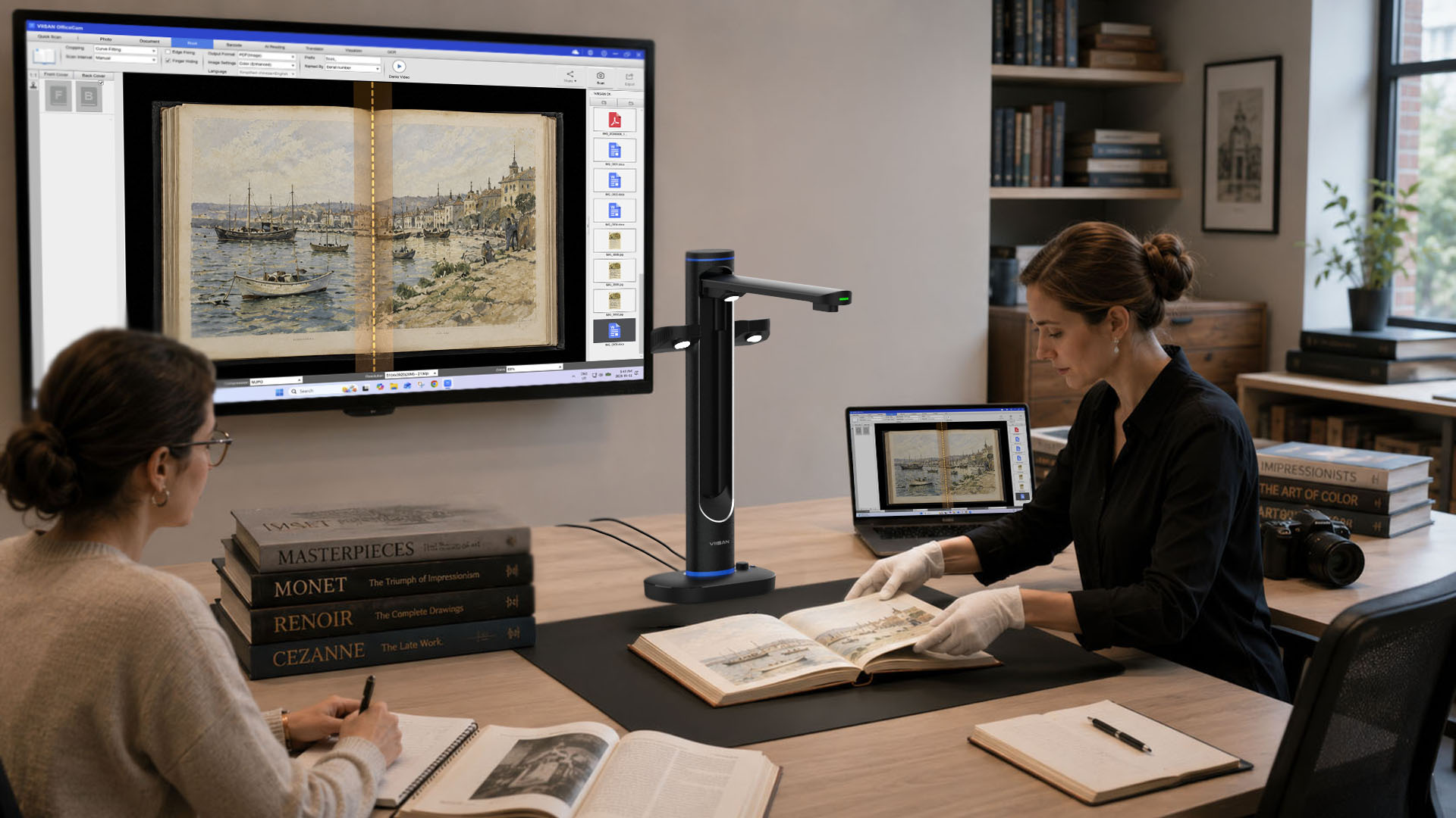 Artwork and photo album scanning with VIISAN S48 Duo