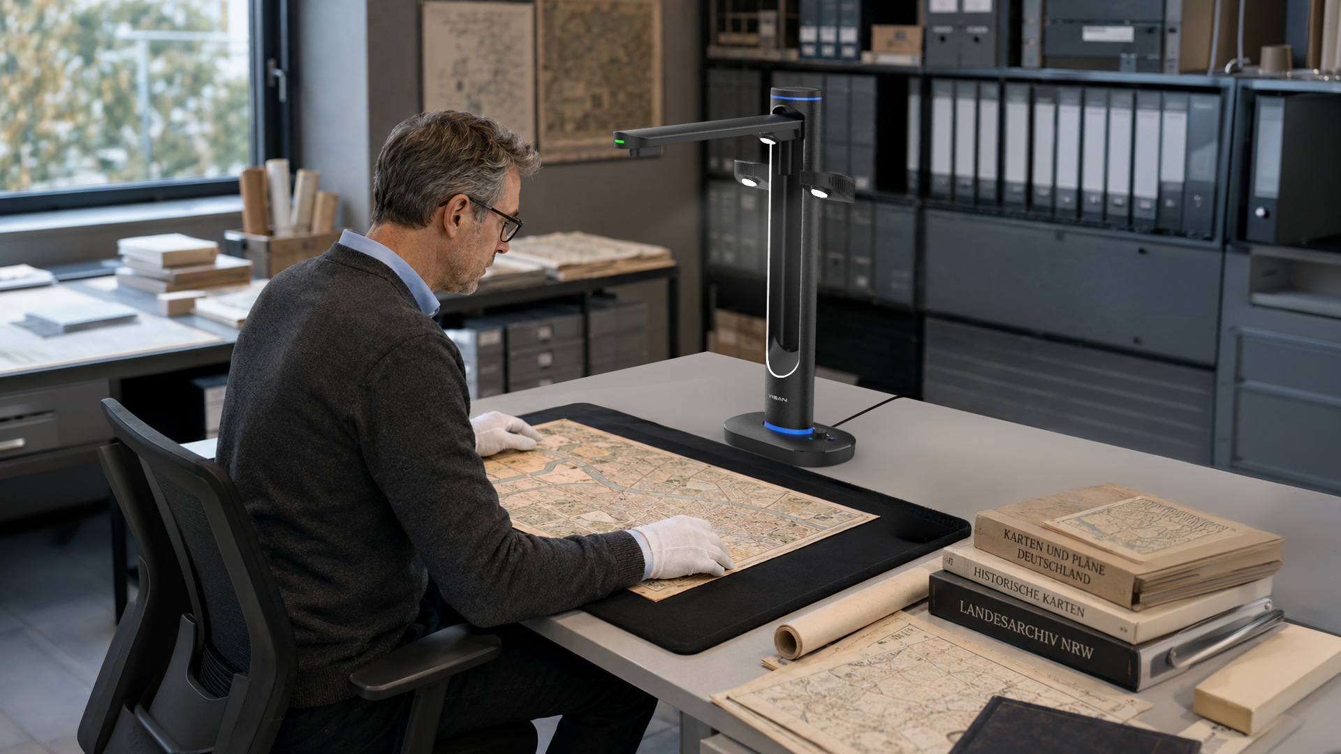 Large-format A2 scanning with VIISAN S48 Duo