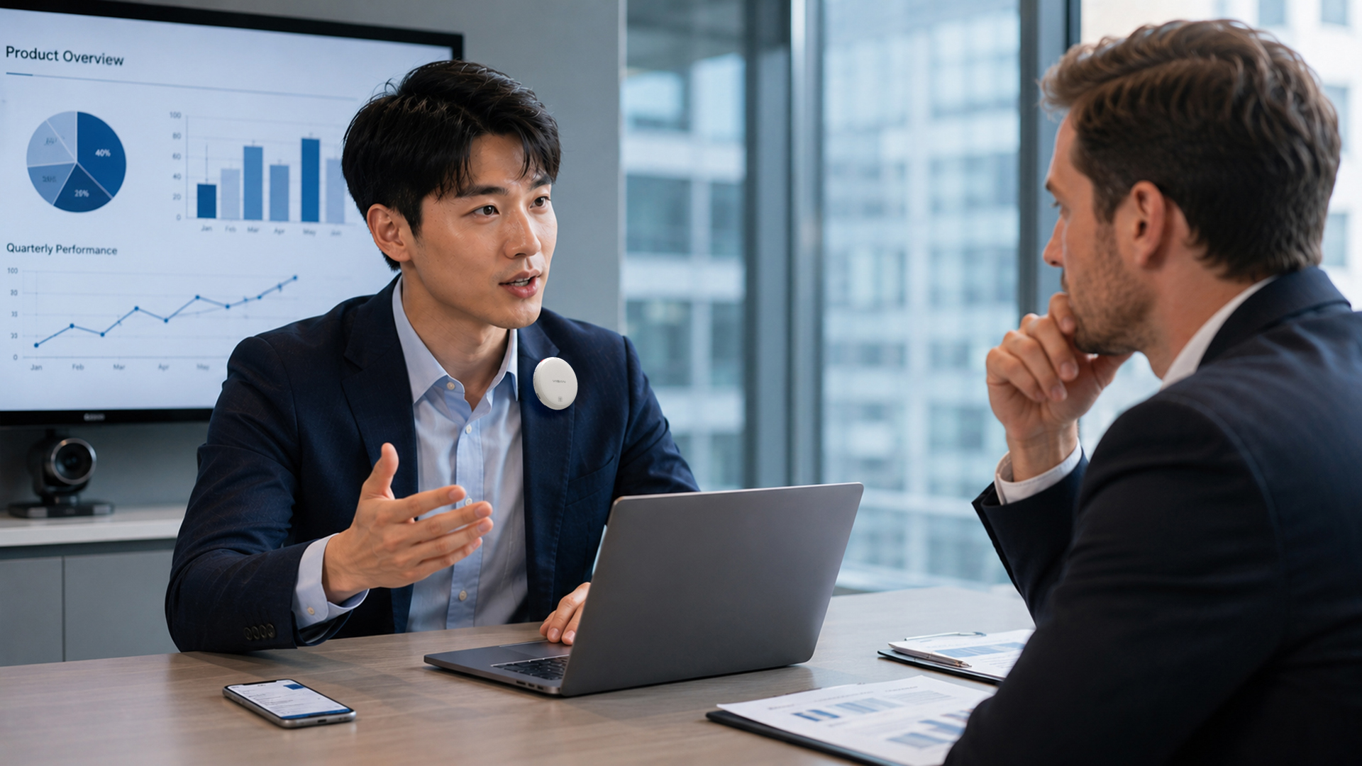Business or daily communication with AI translator